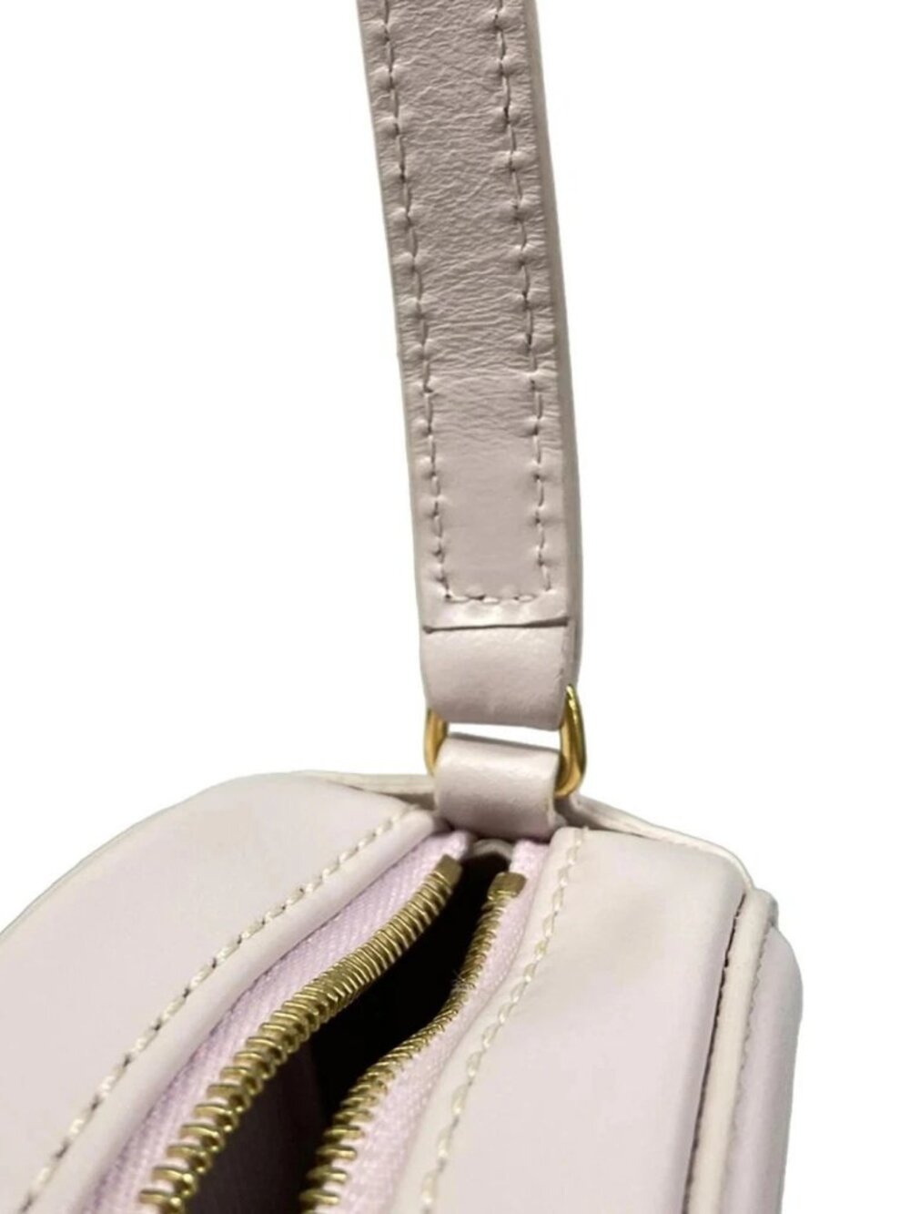 CELINE Crossbody Oval Purse Cuir Triomphe Light Pink Smooth Calfskin - Picture 10 of 15